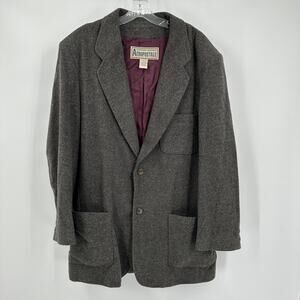 Aeropostale Mens Overcoat Size L Wool Blend Classic Heritage Academia Preppy